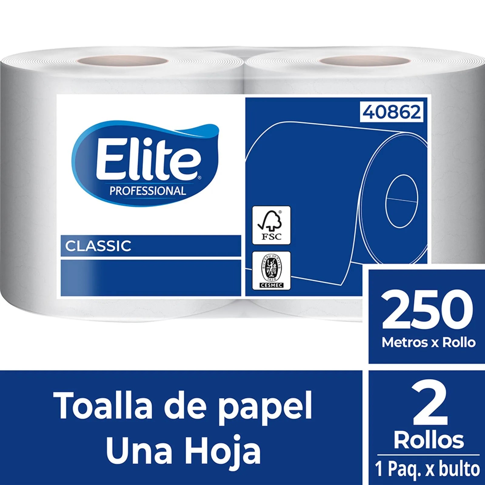 TOALLA DE MANO ELITE 40862 CLASSIC 2 X 250 MT