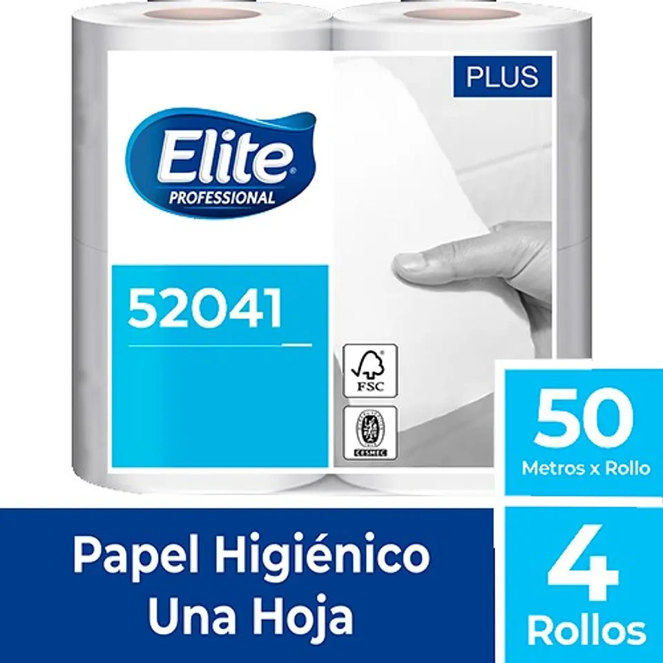 PAPEL HIG.ELITE GOFRADO 52041 50M X4 U