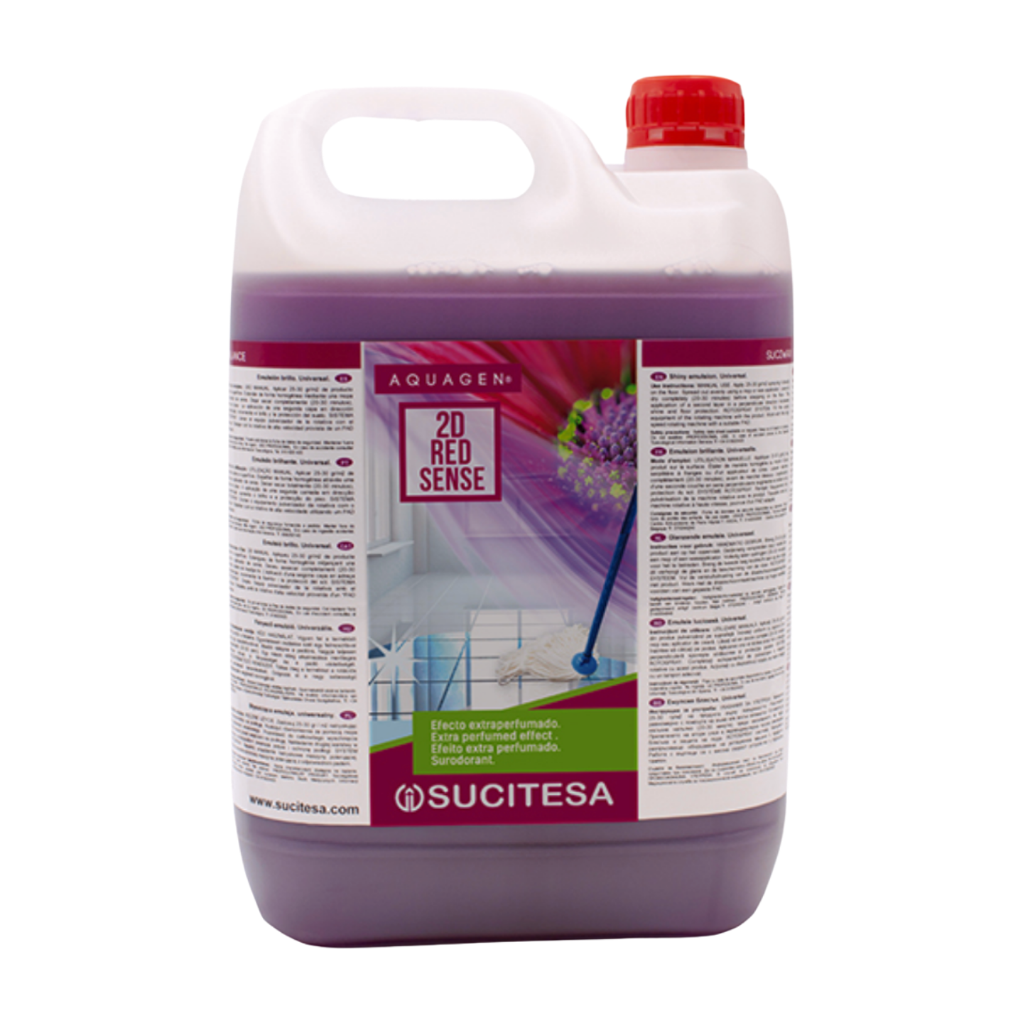 AQUAGEN 2D RED SENSE MANTENEDOR DE PISOS SUCITESA 5 LITROS