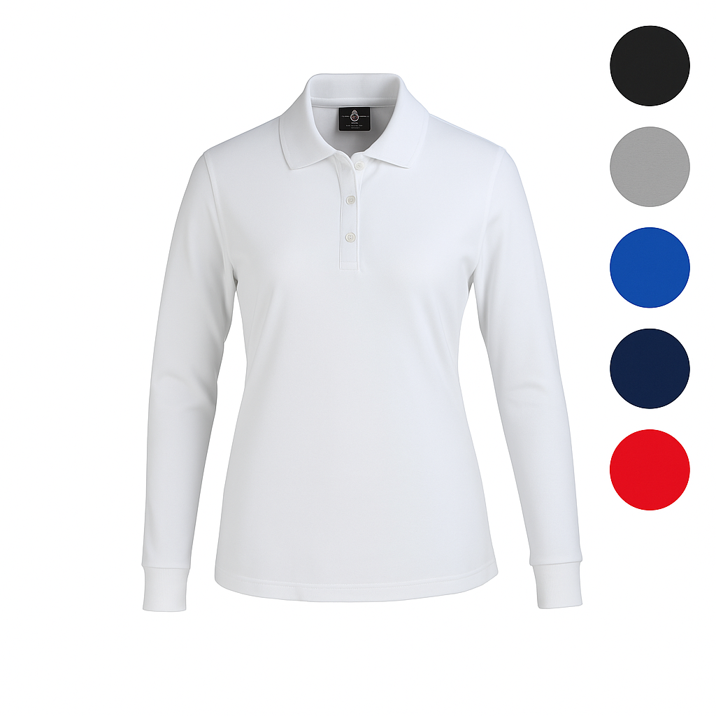 POLERA PIQUE MUJER MANGA LARGA