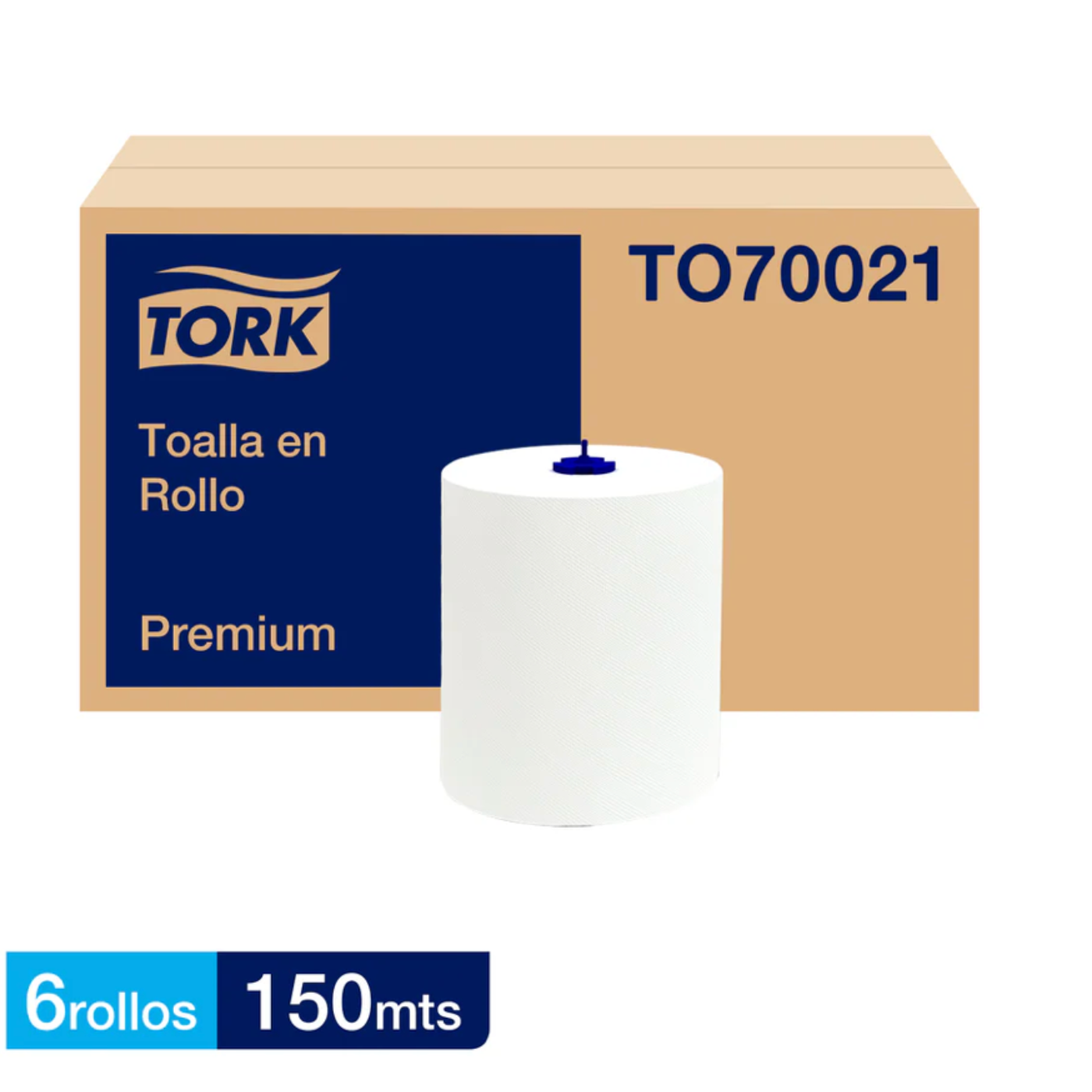 TOALLA TORK JUMBO PREMIUM D/H 6X150 MT TO70021