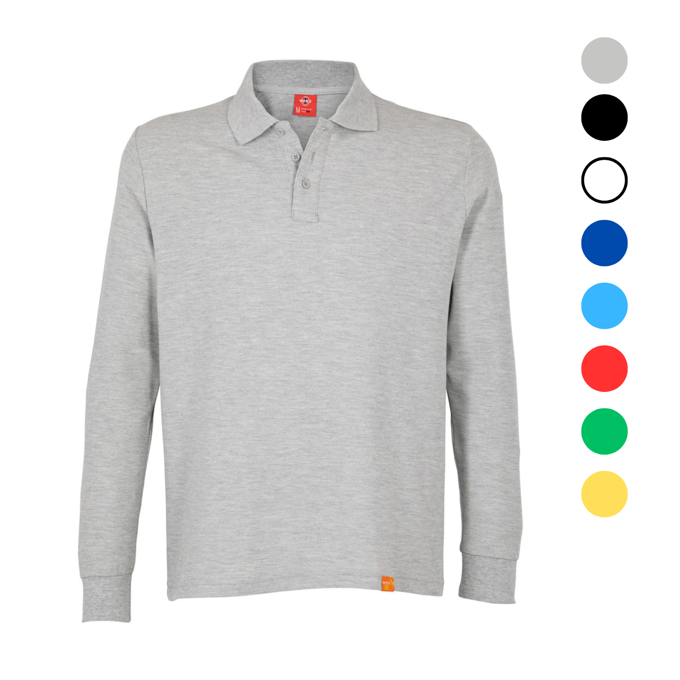 POLERA PIQUE HOMBRE M/LARGA