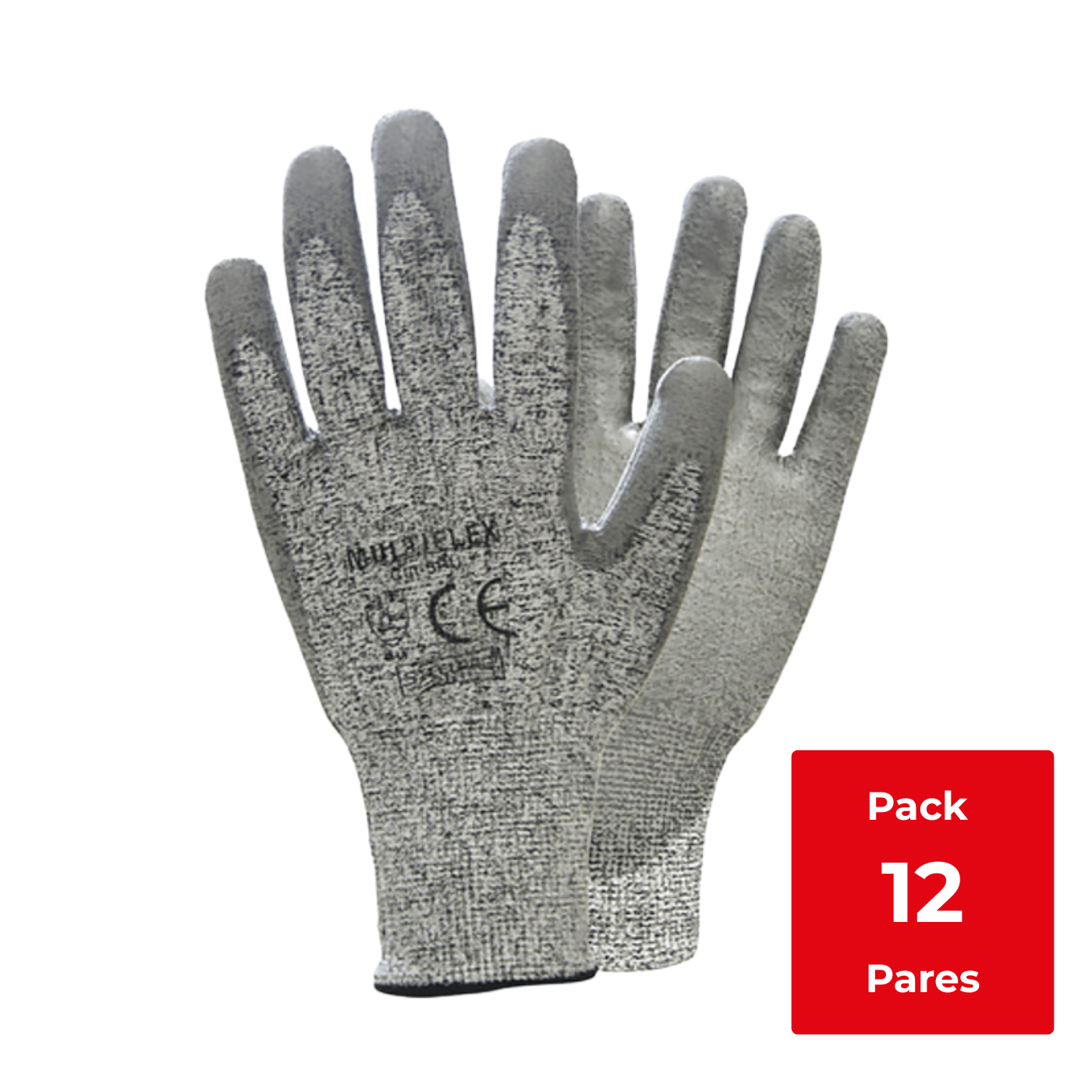 GUANTE DE SEGURIDAD MULTIFLEX CUT-5 PU - Pack 12