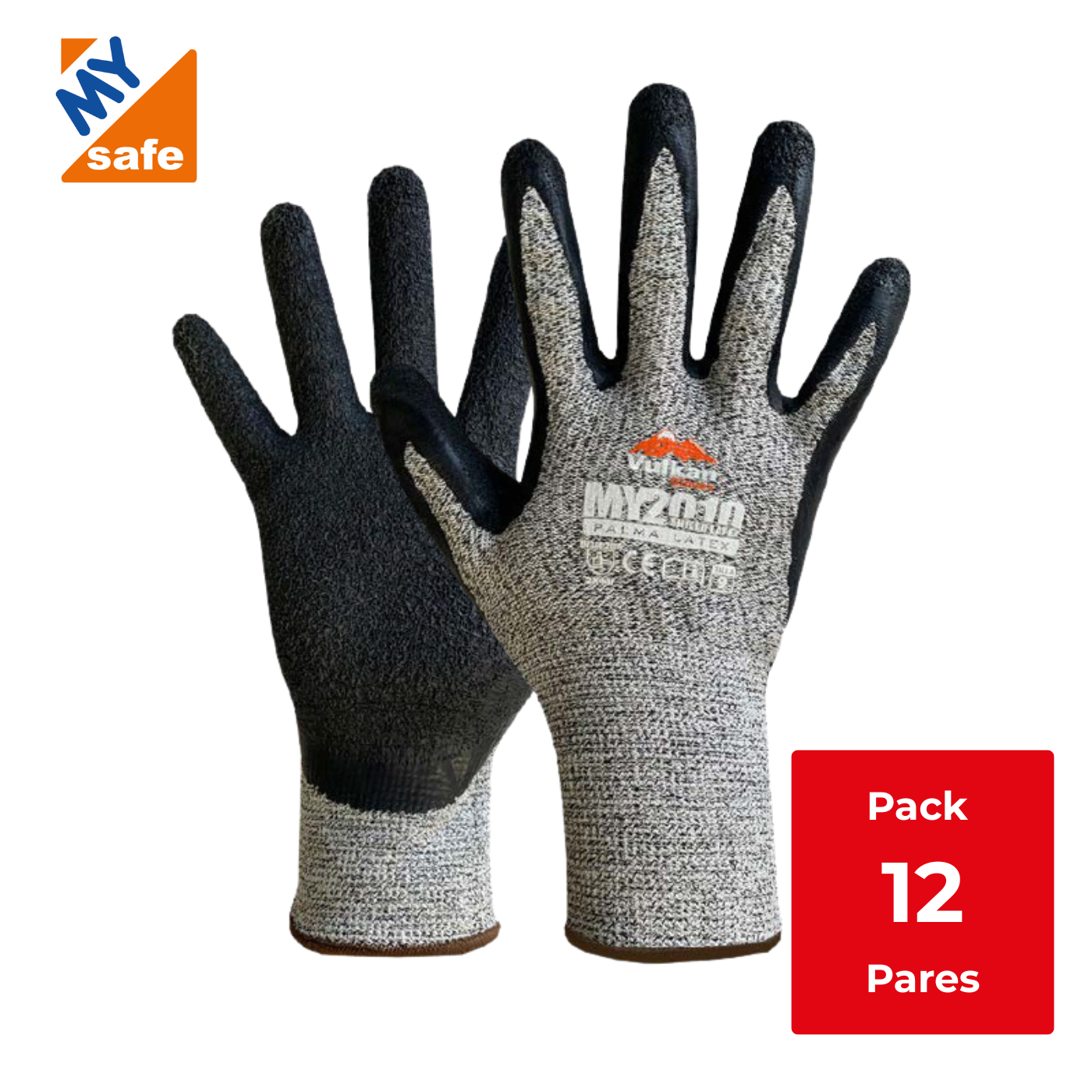 GUANTE DE SEGURIDAD VULKAN SHIELD CUT LATEX MY2010 - Pack 12