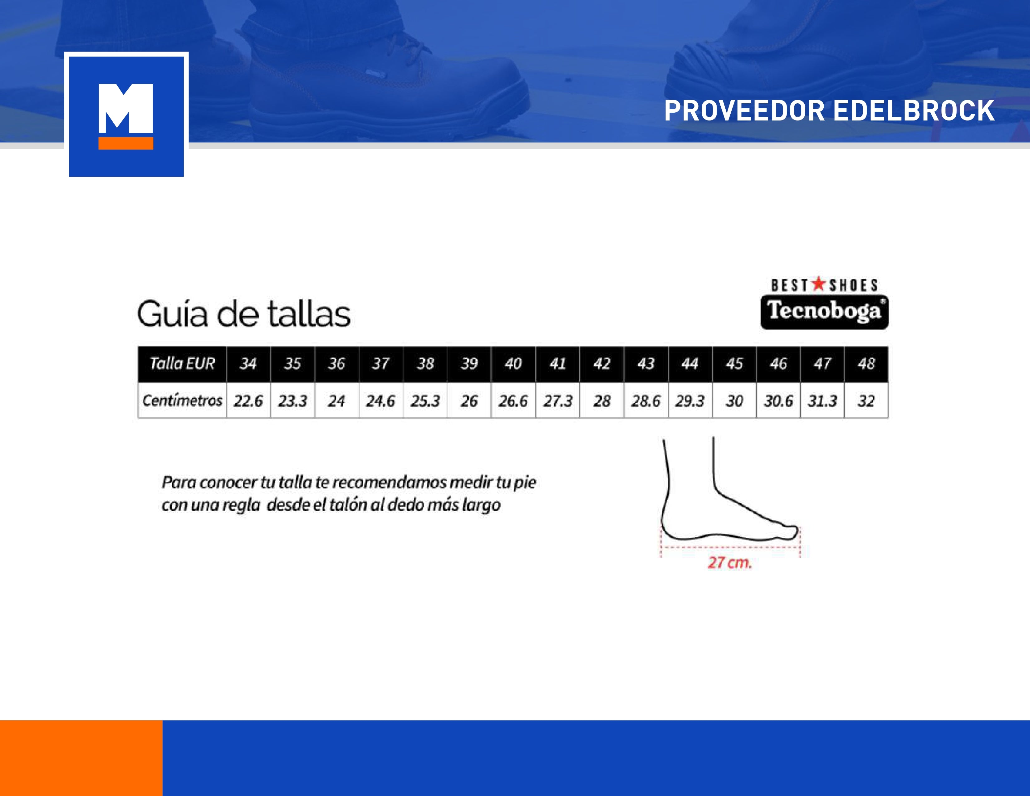 BOTIN EDELBROCK ED-103 DAMA