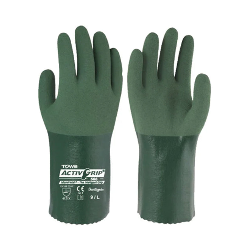 GUANTE DE SEGURIDAD TOWA ACTIVGRIP 566 NITRILO
