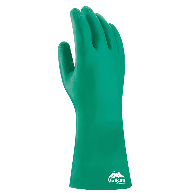 GUANTE DE SEGURIDAD VULKAN GREEN NITRILO FLOCADO