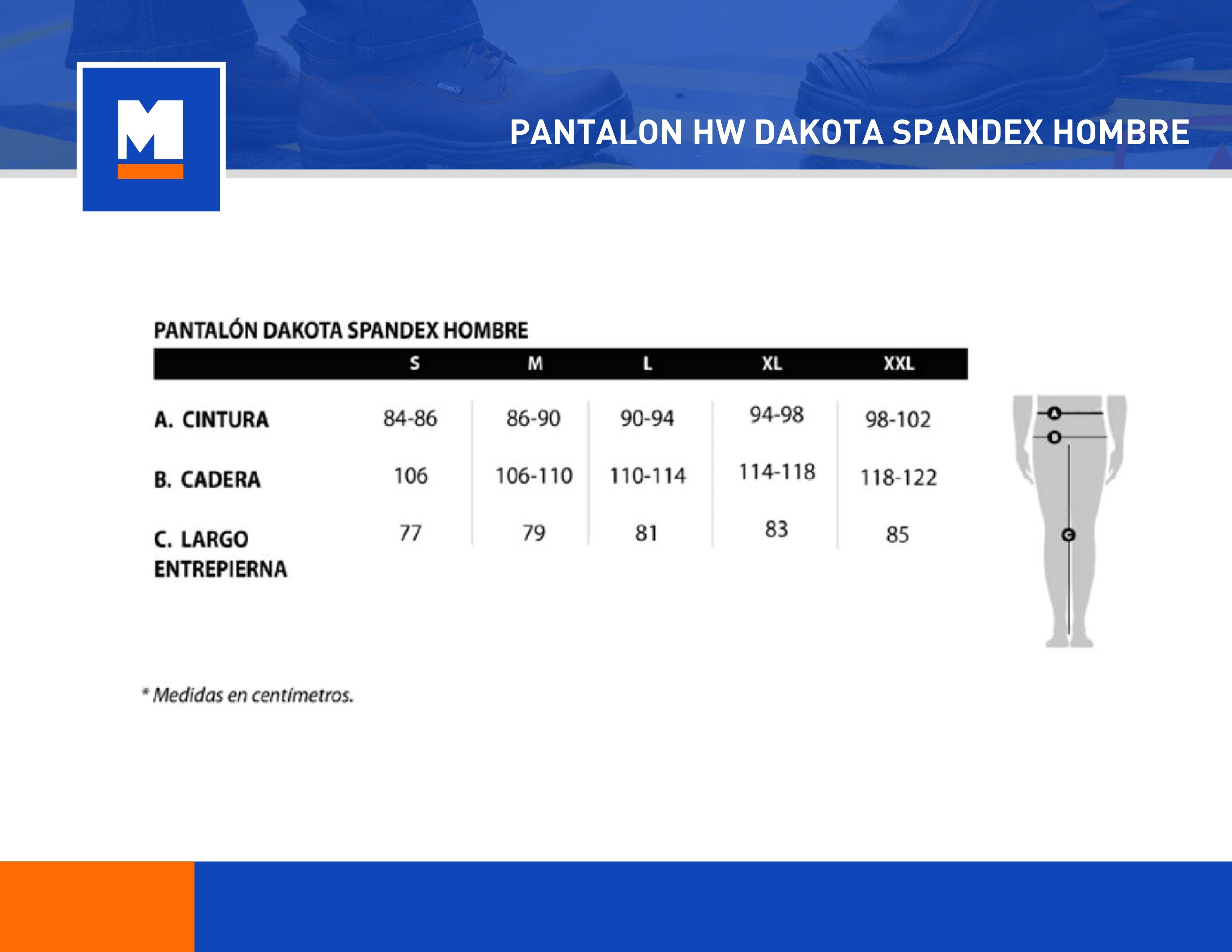 PANTALON HW DAKOTA SPANDEX HOMBRE