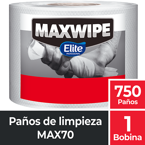 TOALLA ELITE MAX70 40975 PANO MAXWIPE BOBINA X750 U