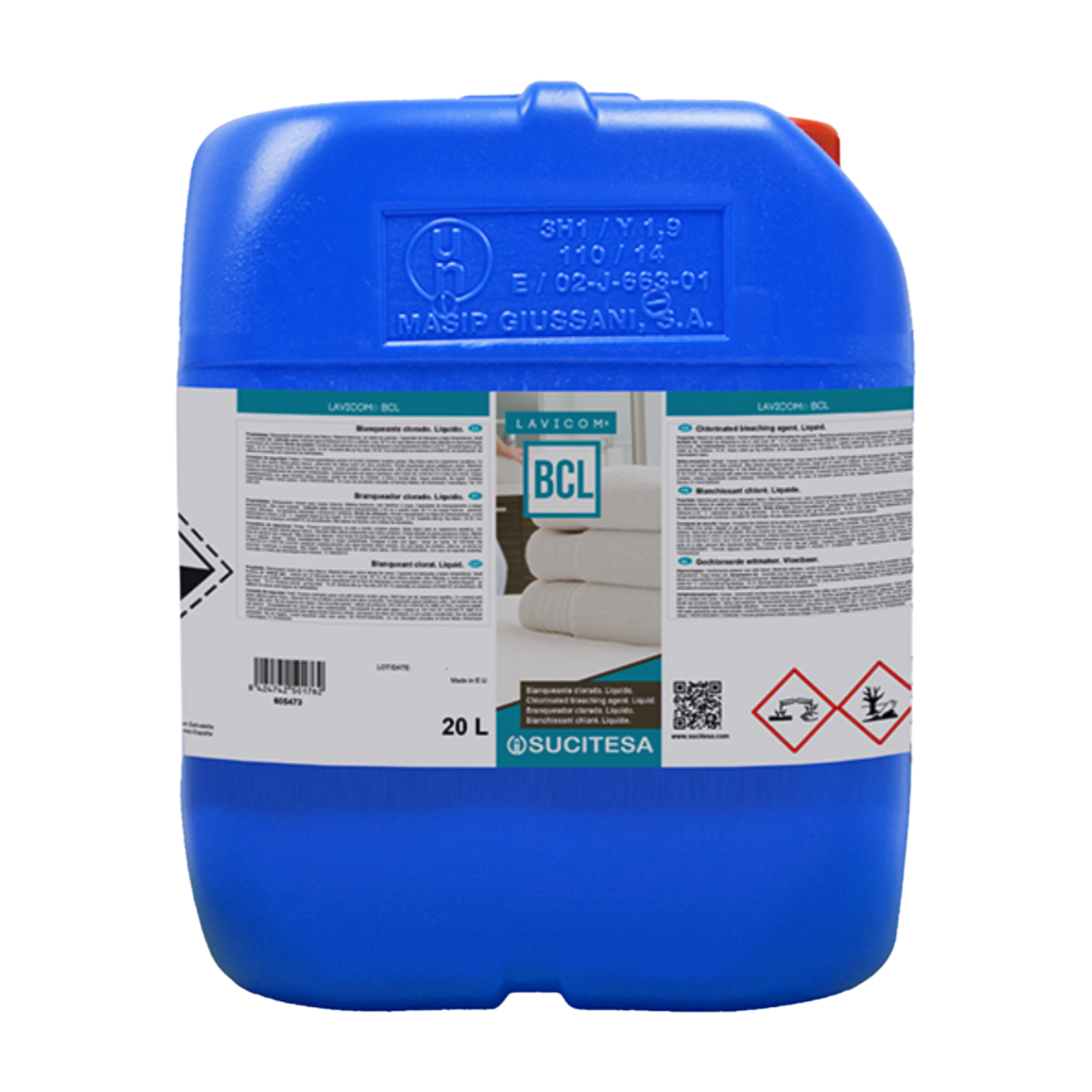 LAVICOM BCL BLANQUEANTE CLORADO SUCITESA BIDON 20 LITROS