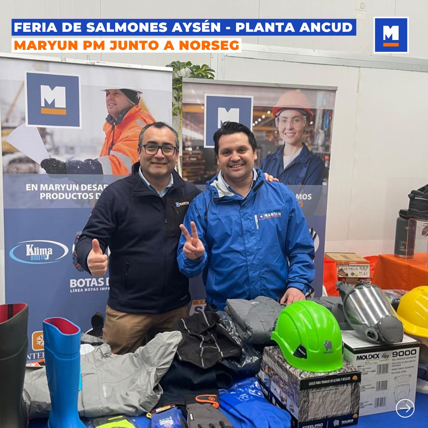 Maryun en la Feria de Salmones Aysén – Planta Ancud 👷 🐟