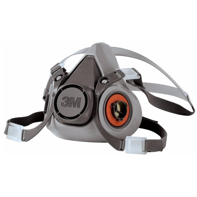 RESPIRADOR 2 VIAS 3M 6200 GRIS CLARA (TALLA M)